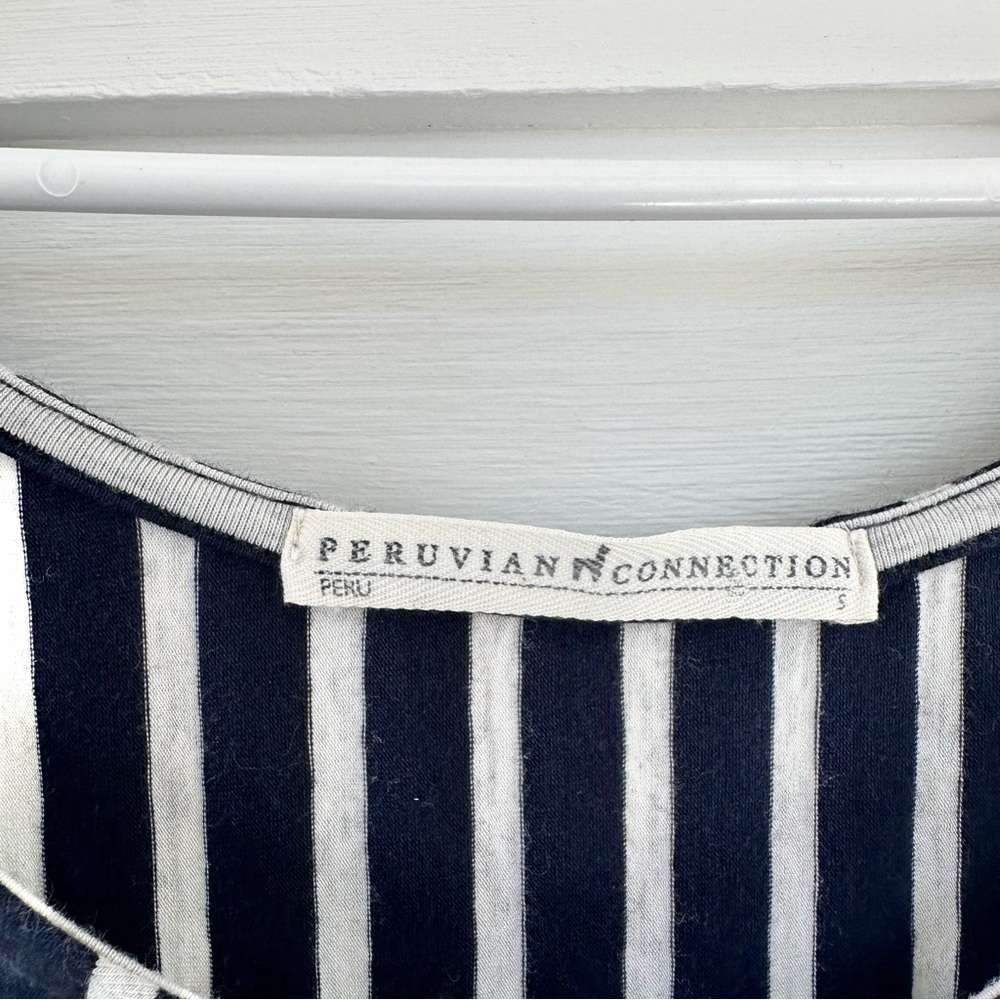 Peruvian Connection Abstract Stripes Sleeveless D… - image 3